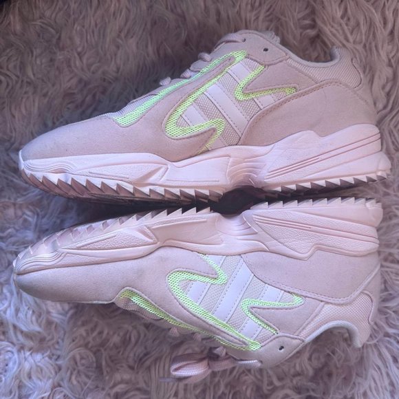 Adidas Yung 96 Chasm Torsion Sneakers Pink / Yellow Colorway - Picture 2 of 6